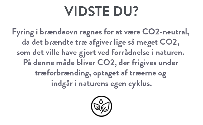 Visste du at om vedfyring og CO2