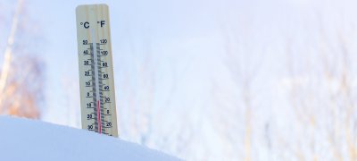 Termometer i sneen