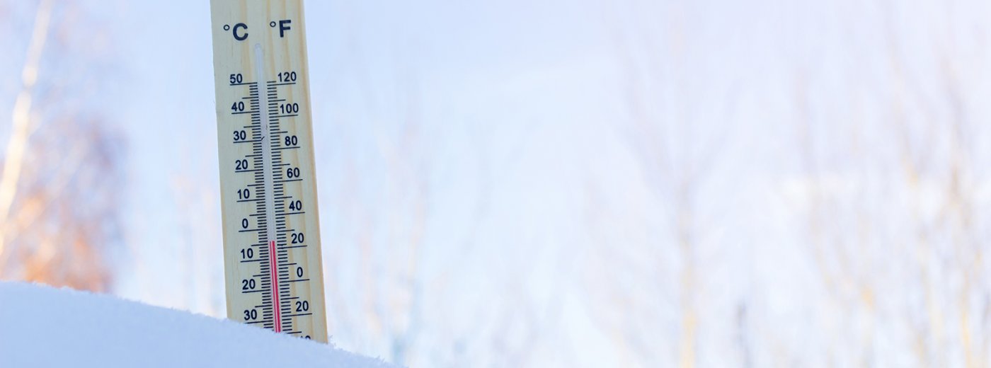 Termometer i sneen