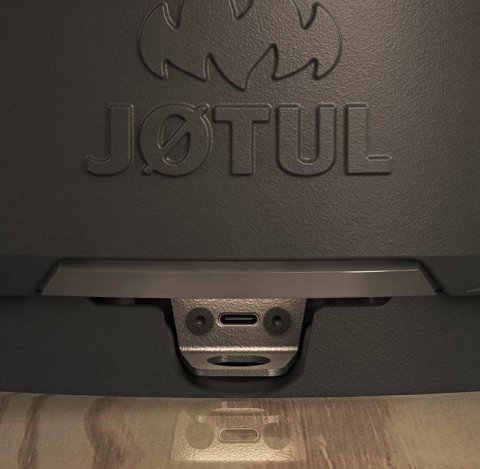 Detalje: USB-C slot på Jøtul F 174 med Zensoric